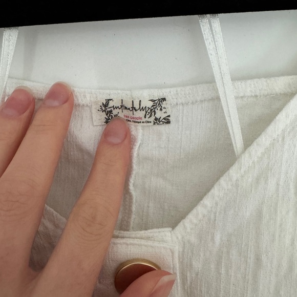 Free People Not Basic Bodysuit in White NWOT ASO Jessie James Decker Small - Picture 4 of 7